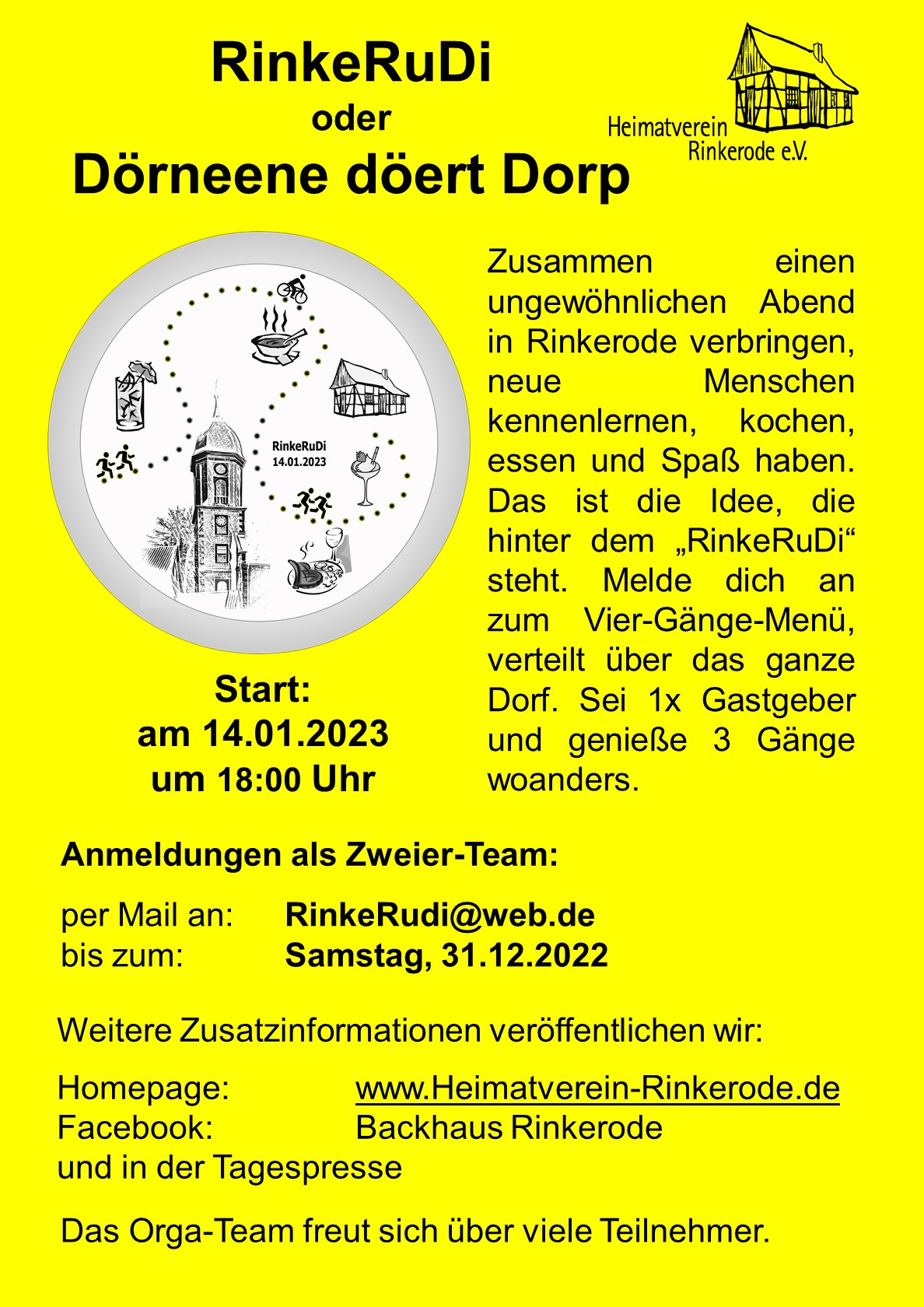 Plakat von RinkeRuDi des Heimatvereins Rinkerode